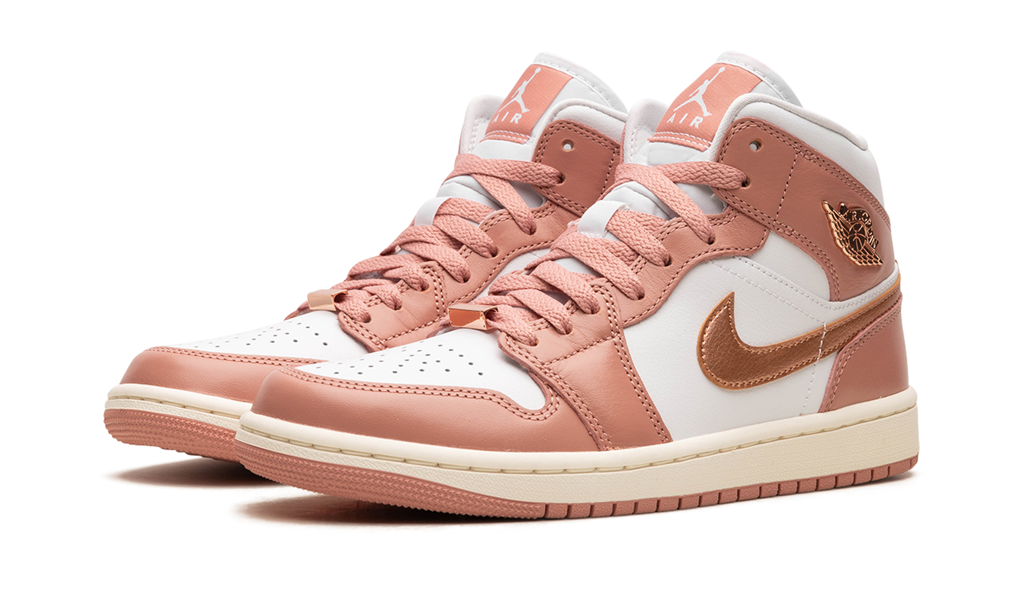 AIR JORDAN 1 MID WMNS "RED STARDUST"